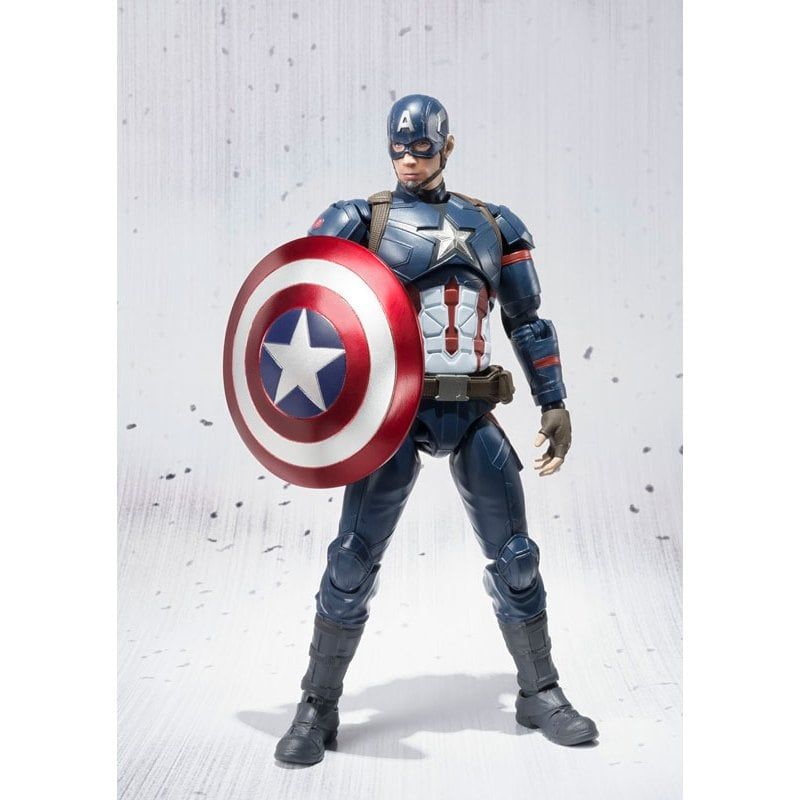 16cm FULLBOX [ Hỏa tốc ][ Vũ Trí Ba ] Mô hình S.H. Figuarts - Captain America (Civil War)