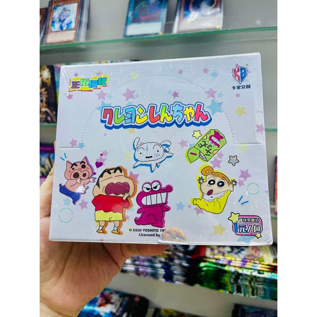 chính hãng kayou [ hỏa tốc hcm ] Vũ Trí Ba Hộp gói ảnh thẻ hoạt hình Shin Cậu bé bút chì dễ thương