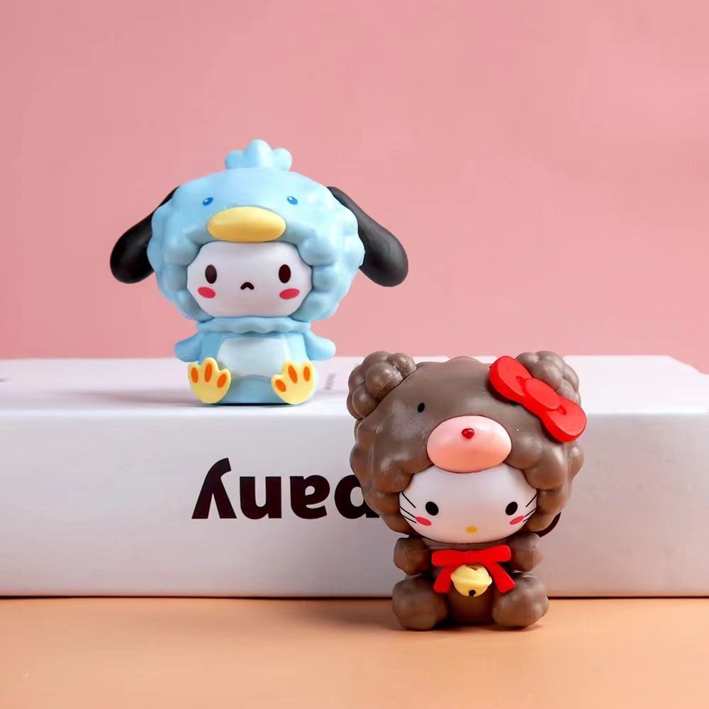 mua 5 tặng 1 [ Hỏa tốc HCM ] Mô hình mini nhân vật hoạt hình Hello Kitty, My Melody, Kuromi