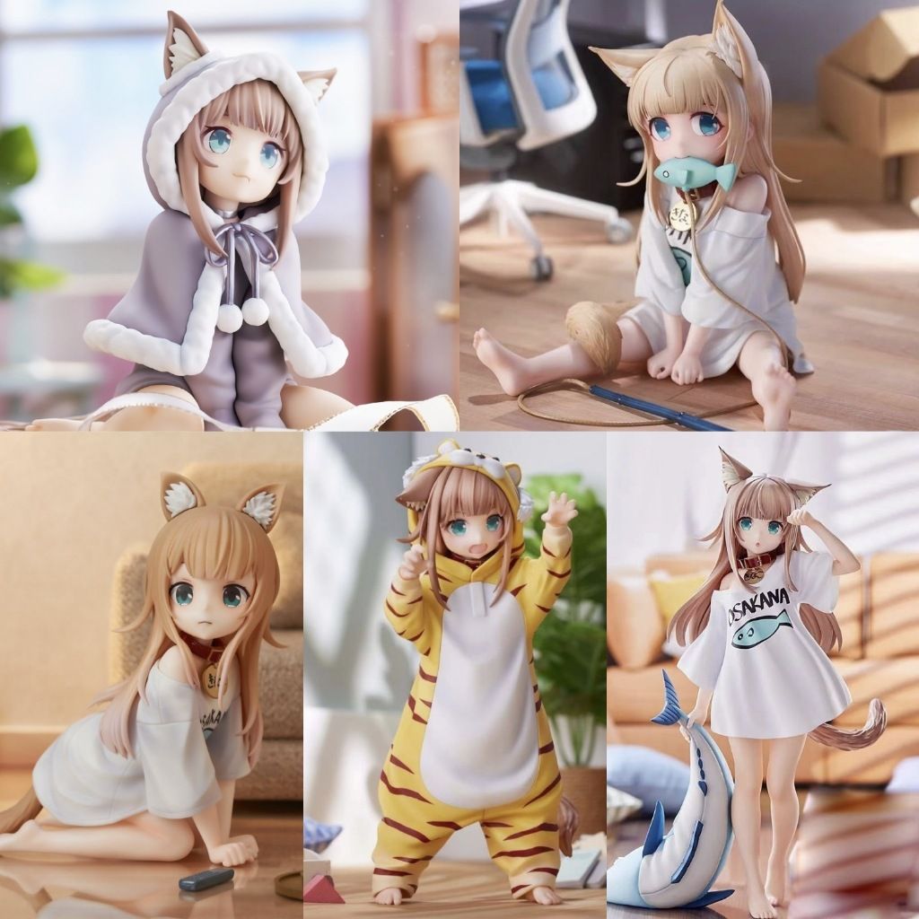 [ hỏa tốc hcm ] Mô Hình FuLLBox 16cm kinako Palette bé mèo cat girl cute cosplay Kawaii Dress up anime waifu