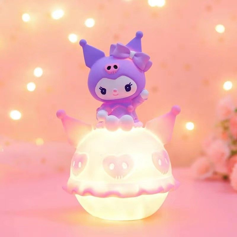 [ Hỏa tốc HCM ] chiếu sáng Đồ chơi trẻ em Quà tặng Đèn Kuromi, Trang trí bầu không khí phòng ngủ