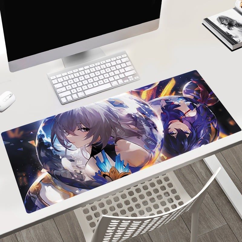 40x90 cm [ hỏa tốc hcm ][ Vũ Trí Ba ]Miếng Lót Chuột Honkai Starrail Bàn Di Chuột Máy Tính Anime