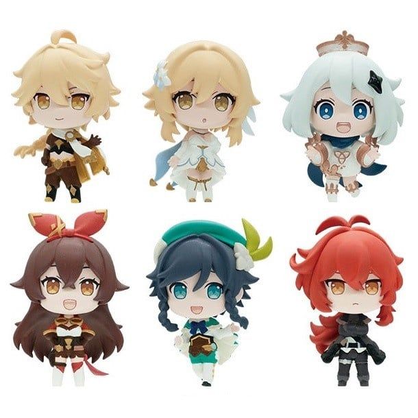 > 30 mẫu [ hỏa tốc hcm ] Mô hình chibi Klee Venti Fischl Diluc Paimon Qiqi Zhongli Genshin Impact