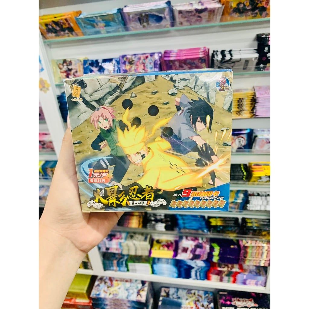 [ hỏa tốc hcm ][ >32 mẫu ][ Vũ Trí Ba ] Hộp Thẻ Bài 5 ảnh thẻ nhân phẩm ngẫu nhiên gói Anime Naruto