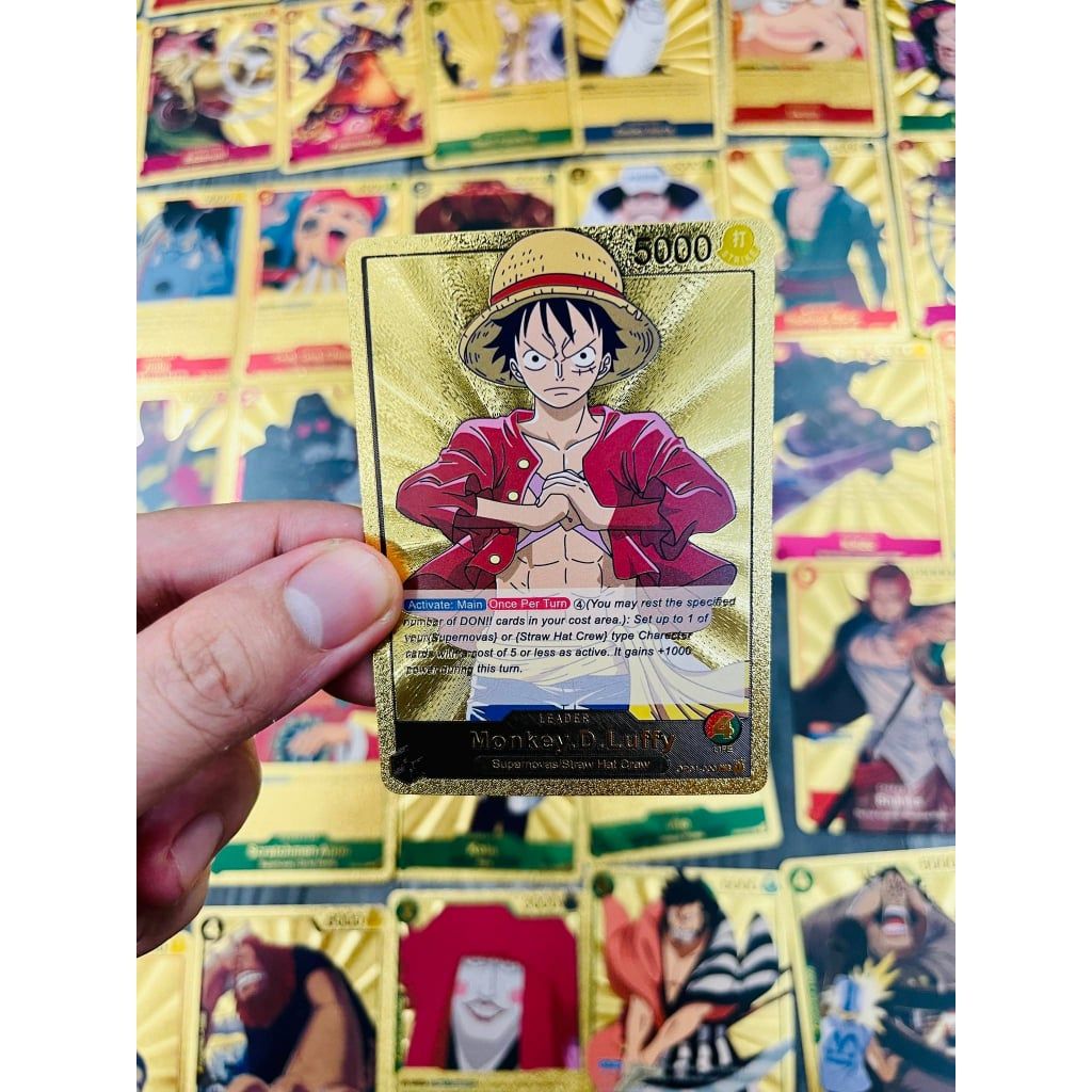 VIDEO [ hỏa tốc hcm ] 55 Lá thẻ one piece Mạ Vàng Trò Chơi Đối Kháng Đồ Chơi Trẻ Em
