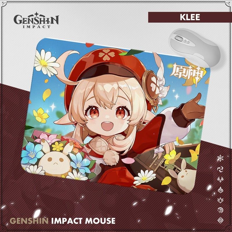 21x26 cm [ hỏa tốc hcm ][ Vũ Trí Ba ]Miếng Lót Chuột Genshin Impact Bàn Di Chuột Máy Tính Anime Kích Thước