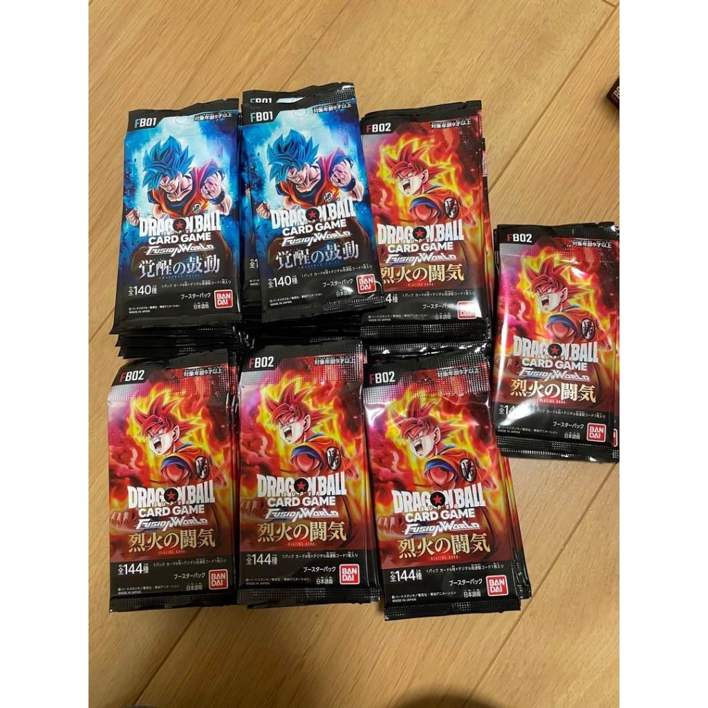 Mua 5 TẶNG 1 [ Chính Hãng Nhật ] Mới 100% [ vũ trí ba ] Túi gói 7 thẻ bài dragon ball fusion world nhật bản pack