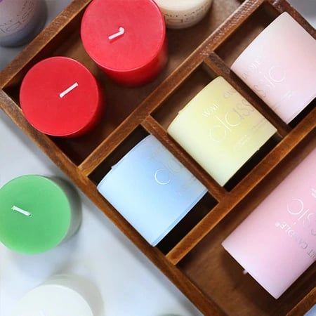 CÓ VIDEO [ Hỏa tốc HCM ] Nến Thơm Mùi Hoa Nhài Vani Oải Hương Nến Trụ Tròn Decor Châu Âu Không Khói