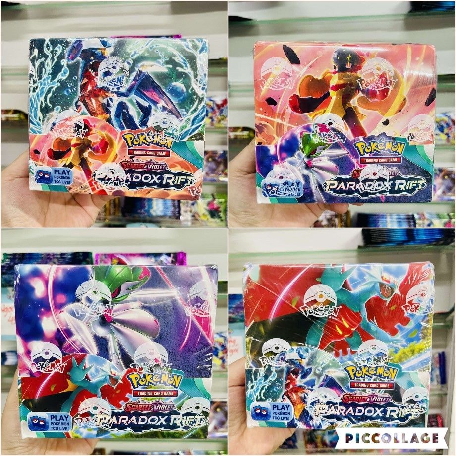 Tặng 10 THẺ NĂNG LƯỢNG [ hỏa tốc HCM ] Vũ Trí Ba Hộp 360 thẻ Pokemon Paradox Rift Cao Cấp Siêu Đẹp