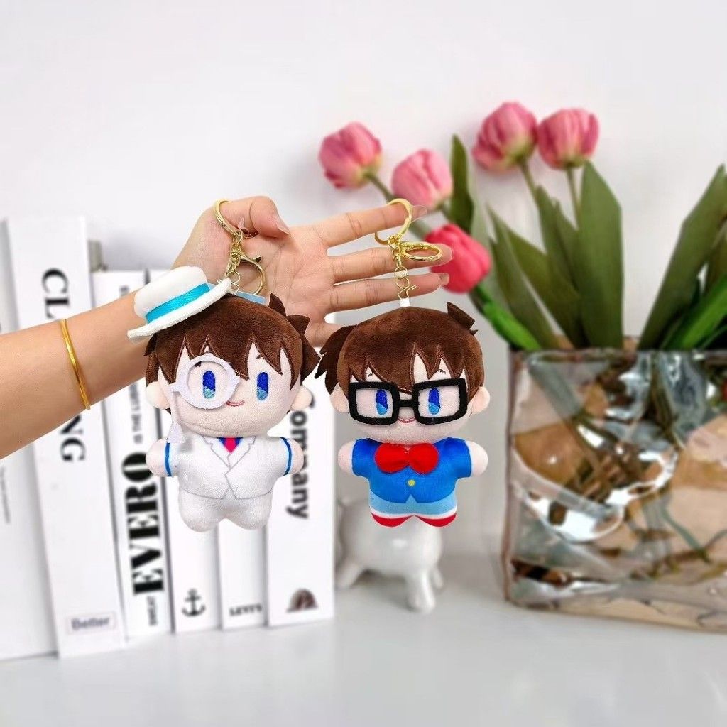 12cm [ hỏa tốc hcm ][ Vũ Trí Ba ] Móc khóa góc bông Thám tử lừng danh Conan