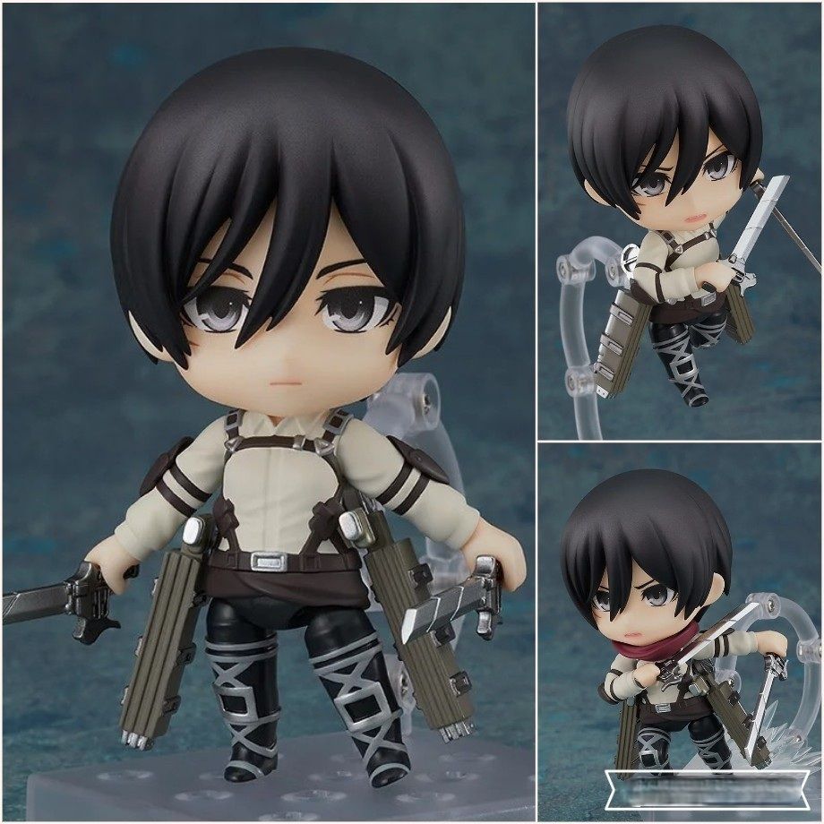 12cm FuLL BoX [ Vũ Trí Ba ] Mô Hình attack on titan Nendoroid Mikasa Ackerman The Final Season Ver