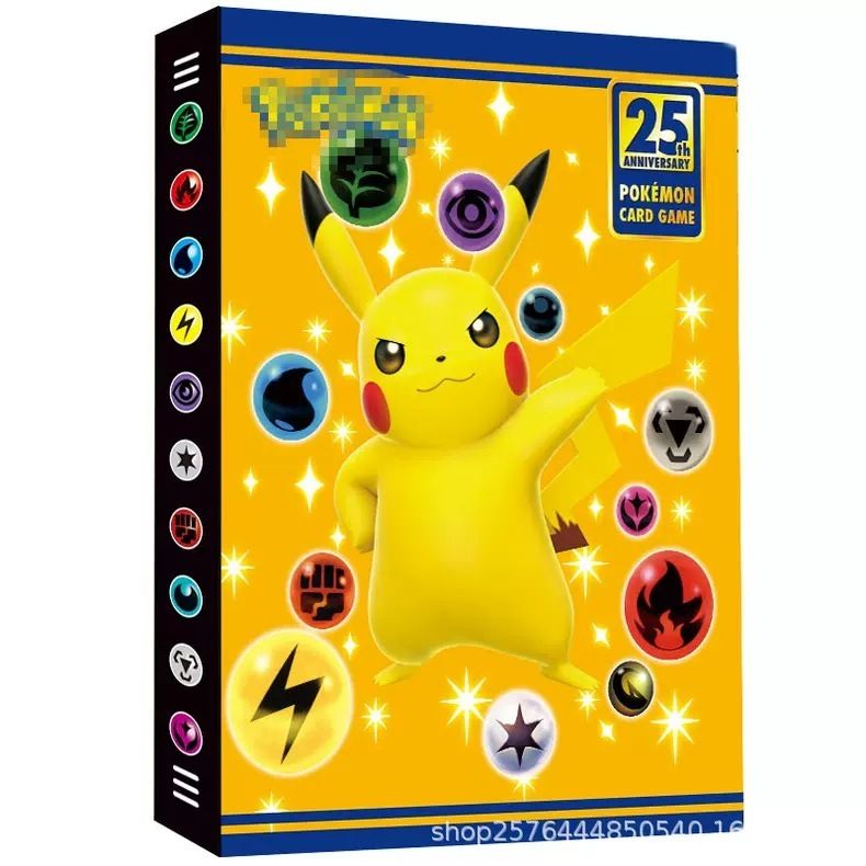 [ hỏa tốc hcm ][ Vũ Trí Ba ] [ Phụ kiện ] Sổ đựng card , album sưu tập thẻ bài 2x2 Pokemon Pikachu - Không kèm thẻ bài