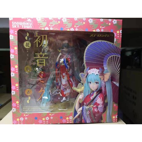 Full Box 25cm VIDEO [ hỏa tốc hcm ] Vũ Trí Ba Mô hình Miku Hatsune kimono Hanairogoromo anime waifu