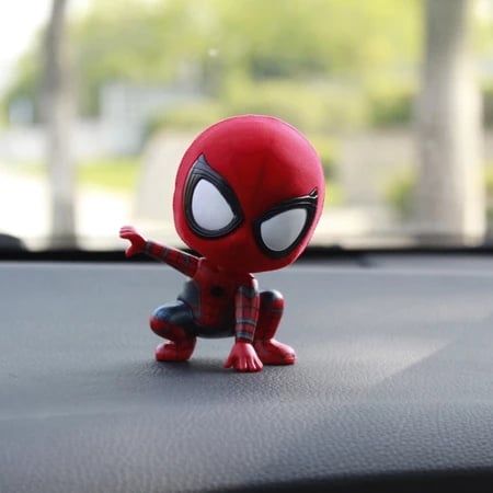 VIDEO [ Hỏa tốc HCM ][ Vũ Trí Ba ] Set 5 Mô Hình Người Nhện Spider Man Bằng Nhựa , Đầu lò xo