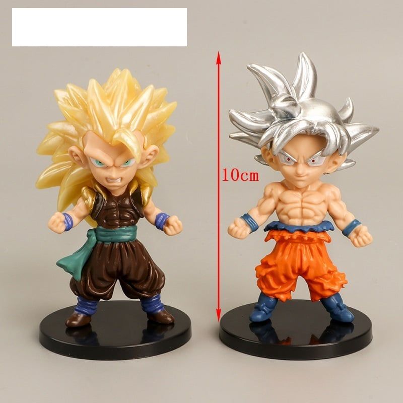 [ Vũ Trí Ba ] Mô hình nhân vật Chibi Goku Vegeta Bardock Gogeta Vegito Android 18 Goten Dragon Ball