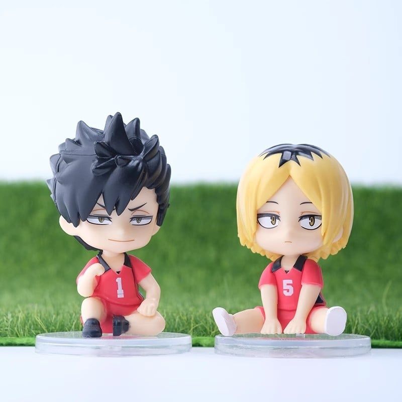 mua 4 tặng 1 VIDEO [ hỏa tốc hcm ] Set 16 mô hình Haikyuu Tsukishima Tobio Shoyo Hinata Kenma Kozume