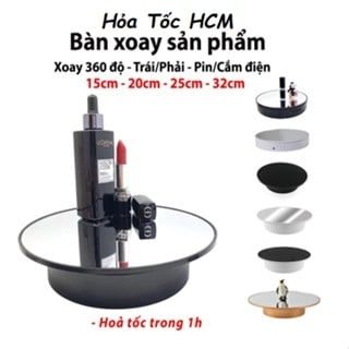 CÓ VIDEO [ Hỏa tốc hcm ] Bàn xoay Đế Xoay 360 độ Trưng Bày Sản Phẩm để quay video chụp ảnh sản phẩm