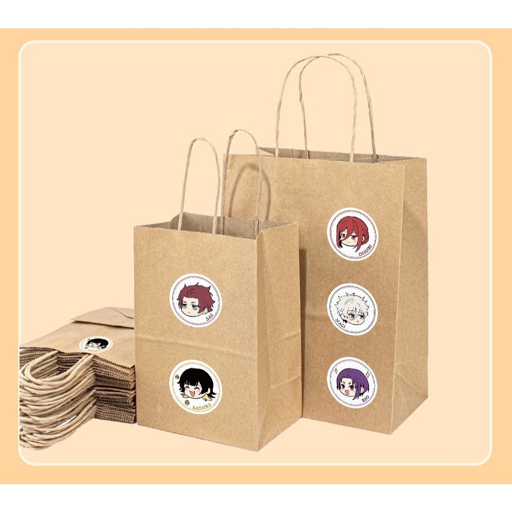 [ Hỏa tốc HCM ] Cuộn 500 Hình Dán Dán Sticker Blue Lock Itoshi,Nagi,Reo,Bachira,Chigiri Trang Trí