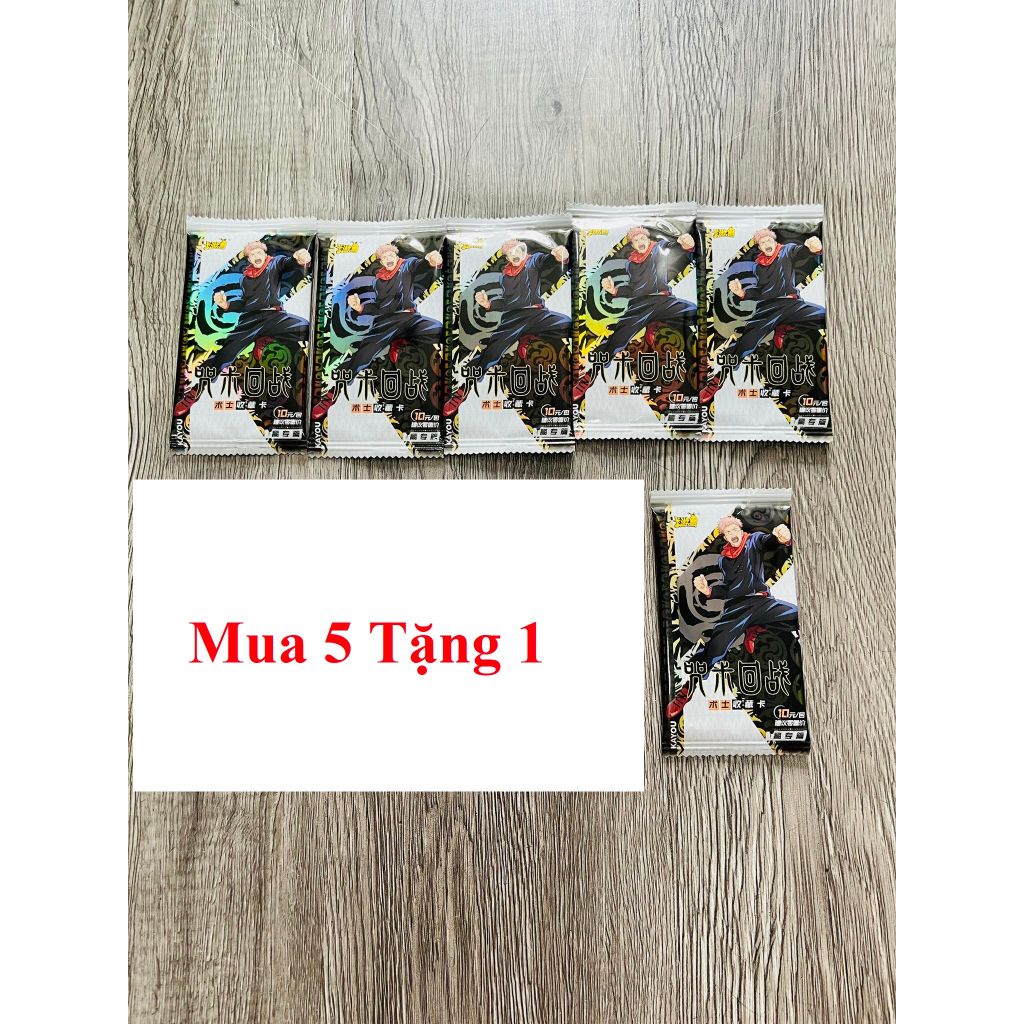 hỏa tốc [ Vũ Trí Ba ] Hộp Thẻ Bài Anime Jujutsu Kaisen Kayou Chú Thuật Hồi Chiến nhân phẩm