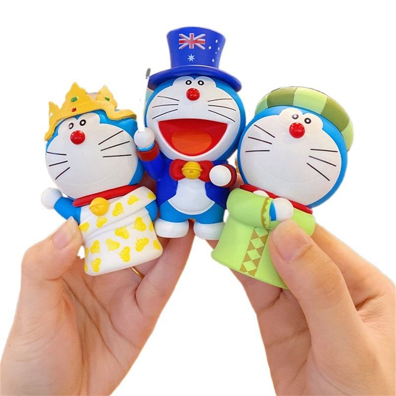 CÓ VIDEO mua 5 tặng 1 [ hỏa tốc HCM ] Bộ 6 Mô hình doremon DORAEMON trang phục QUỐC GIA cực đẹp và dễ thương