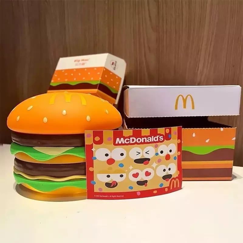 video [ Hỏa tốc HCM ][ Vũ Trí Ba ] Đèn LED Trang Trí Burger Đèn ngủ Kèm Âm Thanh Hamburger mcdonald