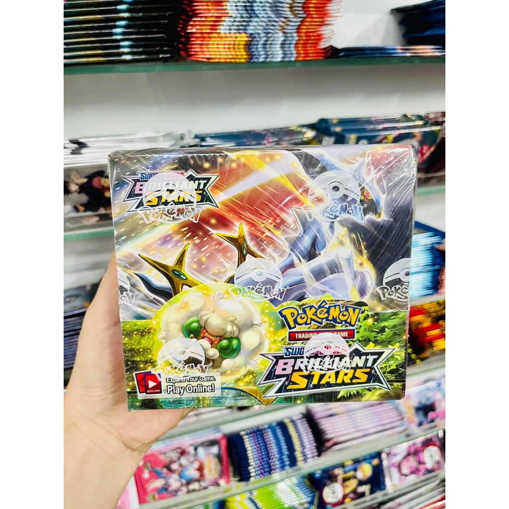 Tặng 10 THẺ NĂNG LƯỢNG [ hỏa tốc ] Hộp 360 thẻ Pokemon Brilliant Stars Cao Cấp Siêu Đẹp Nhiều Loại