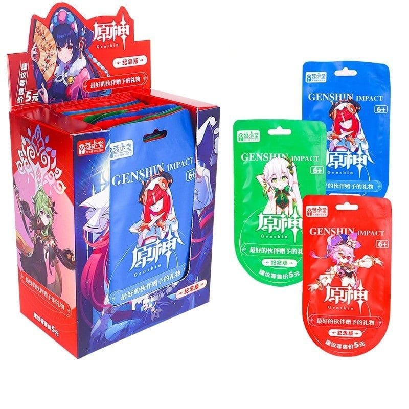 Bản Mới Nhất 2025 [ hỏa tốc hcm ][ Vũ Trí Ba ] [Full Box] Hộp Thẻ Nhân Phẩm Genshin Impact