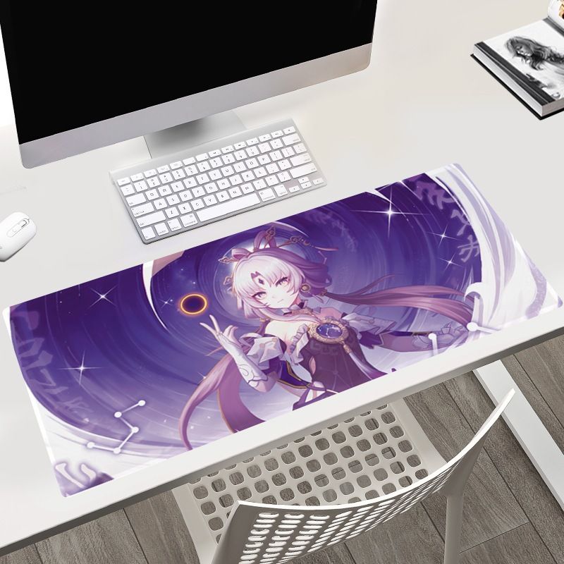 40x90 cm [ hỏa tốc hcm ][ Vũ Trí Ba ]Miếng Lót Chuột Honkai Starrail Bàn Di Chuột Máy Tính Anime