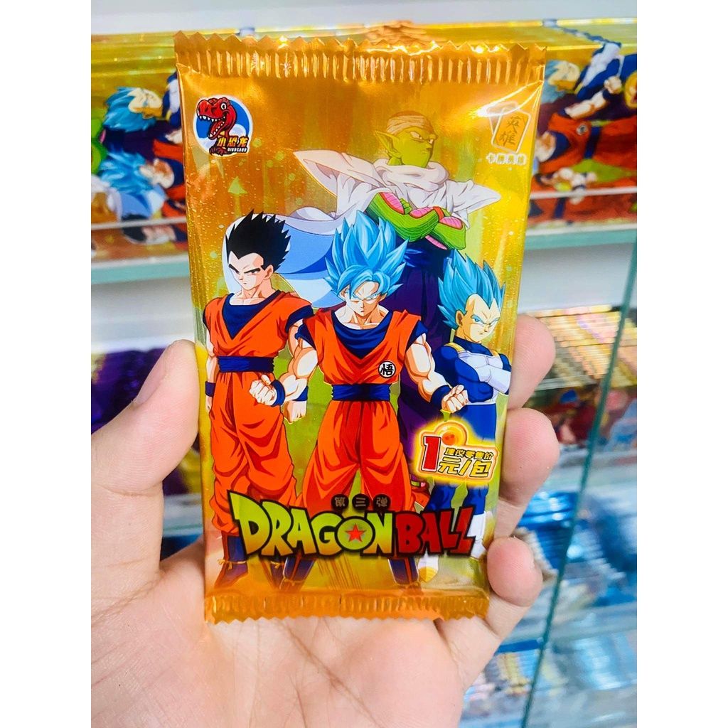 [ Vũ Trí Ba ] Tổng hợp Set 5 ảnh thẻ nhân phẩm Anime Dragon Ball ngẫu nhiên chibi xinh xắn