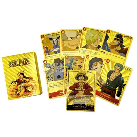 VIDEO [ hỏa tốc hcm ] 55 Lá thẻ one piece Mạ Vàng Trò Chơi Đối Kháng Đồ Chơi Trẻ Em