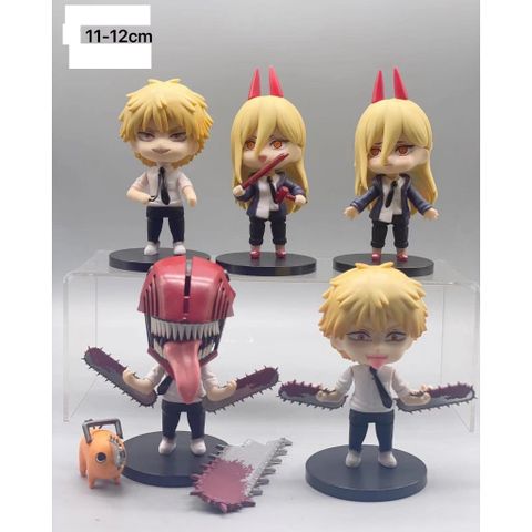 12cm mô hình [ hỏa tốc hcm ] nendoroid chainsaw man denji power makima reze