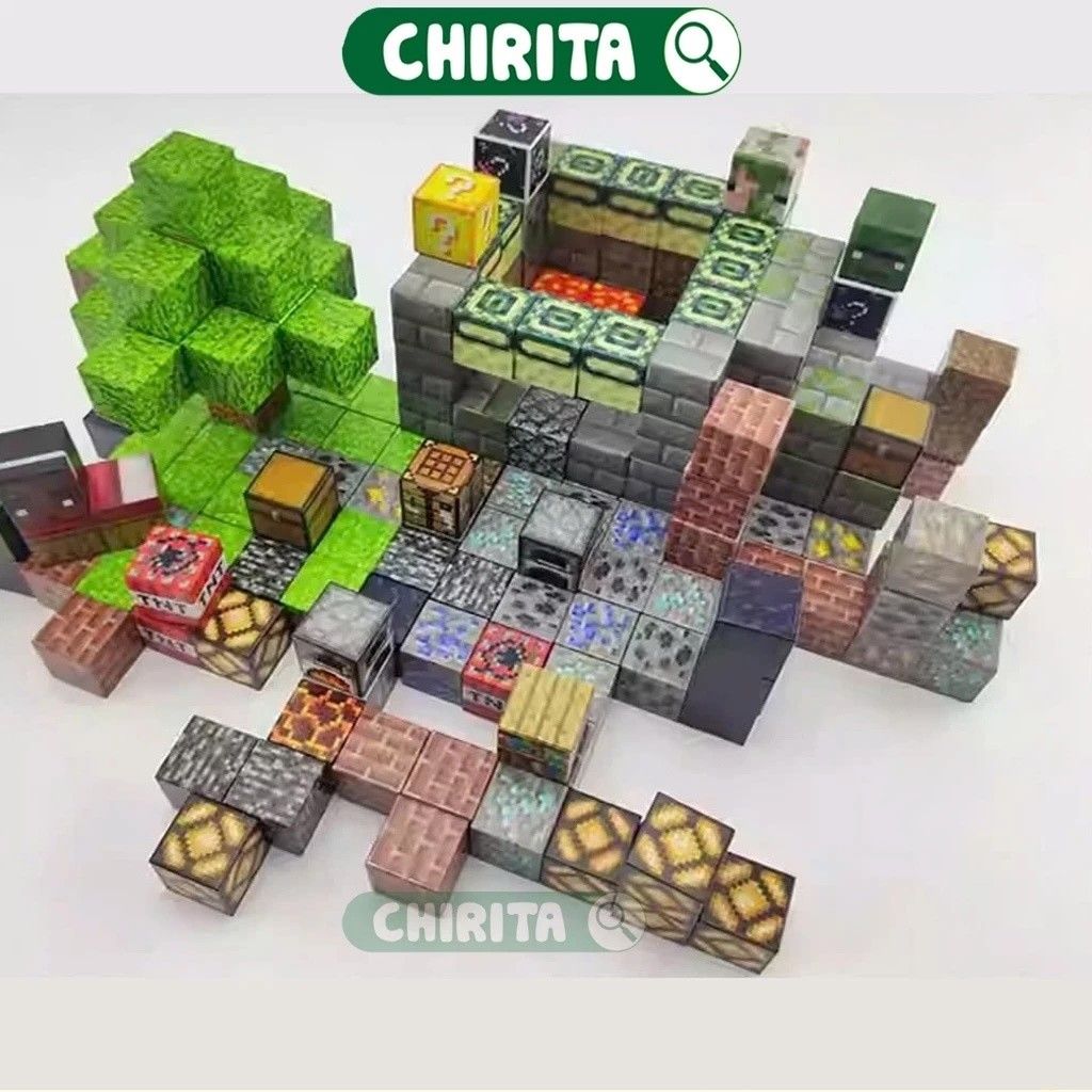 [ hỏa tốc hcm ] Đồ chơi khối từ tính mạnh mẽ Vật liệu xây dựng Đồ chơi xếp hình