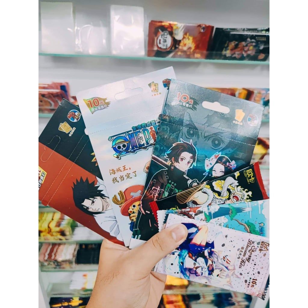 [ hỏa tốc hcm ][ Vũ Trí Ba ] Set 5 ảnh thẻ nhân phẩm one piece naruto kimetsu no yaiba Anime Loại cao cấp ngẫu nhiên