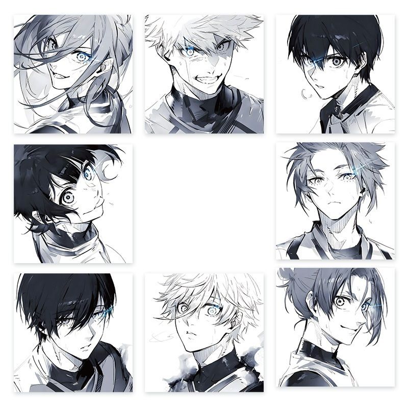 [ Hỏa tốc HCM ] Cuộn 500 Hình Dán Dán Sticker Blue Lock Itoshi,Nagi,Reo,Bachira,Chigiri Trang Trí