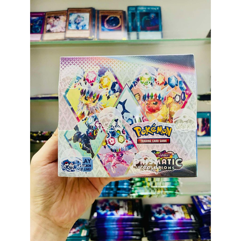 Tặng 10 THẺ NĂNG LƯỢNG [ hỏa tốc ] Vũ Trí Ba Hộp 360 thẻ Pokemon prismatic evolutions Cao Cấp