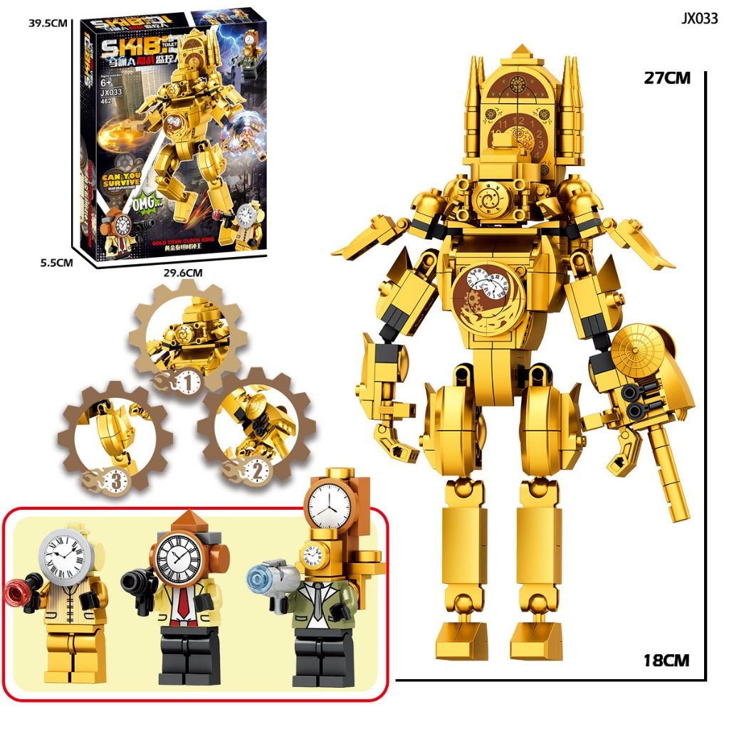 HỘP SIÊU TO >15 mẫu hỏa tốc Bộ đồ chơi 450+ xếp hình Skibidi Toilet mô hình lắp ráp CameraMan Titan