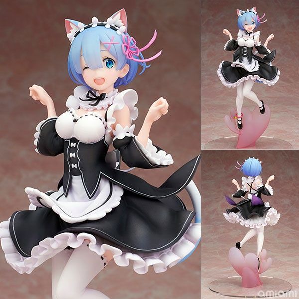 FULL BOX 23cm có video [ hỏa tốc hcm ][ Vũ Trí Ba ] Mô hình rem Cat Ear Ver - Re ZERO anime waifu