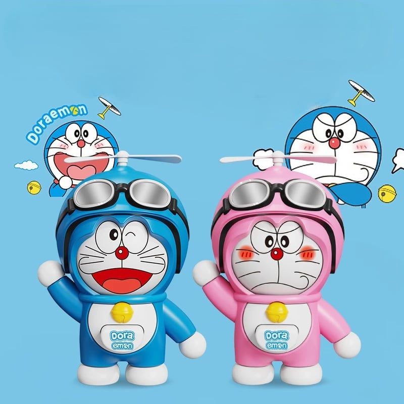 VIDEO [ Hỏa tốc HCM ]Móc khóa móc treo balo mô hình Doraemon Doremon 3 biểu cảm mặt cute dễ thương