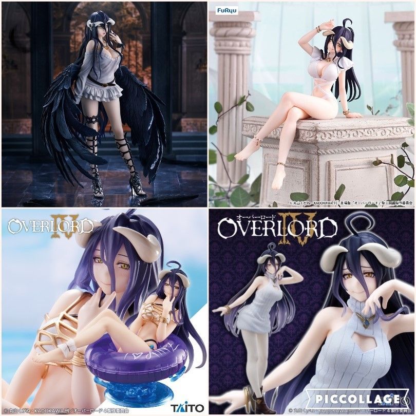 >10 mẫu [ hỏa tốc hcm ][ Vũ Trí Ba ] tổng hợp Mô hình nhân vật Albedo 18cm - Overlord anime waifu