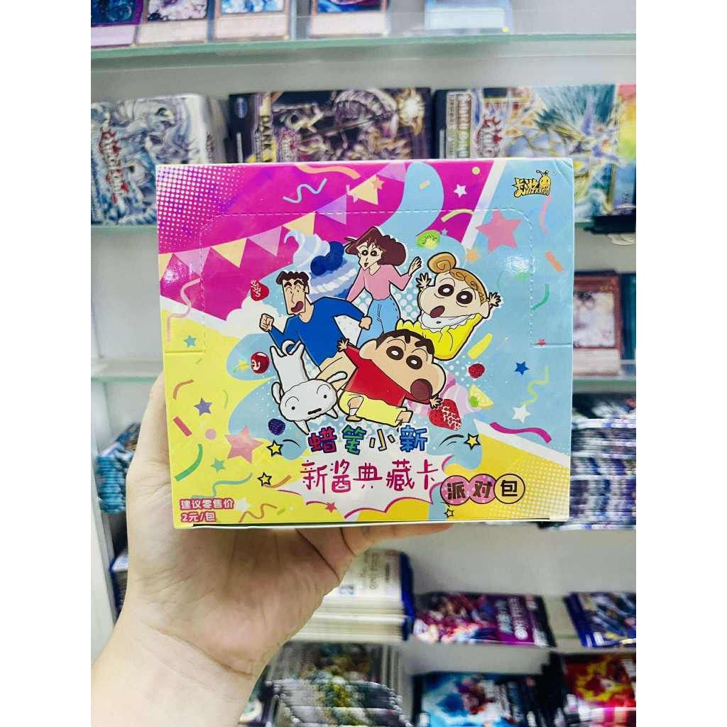 chính hãng kayou [ hỏa tốc hcm ] Vũ Trí Ba Hộp gói ảnh thẻ hoạt hình Shin Cậu bé bút chì dễ thương