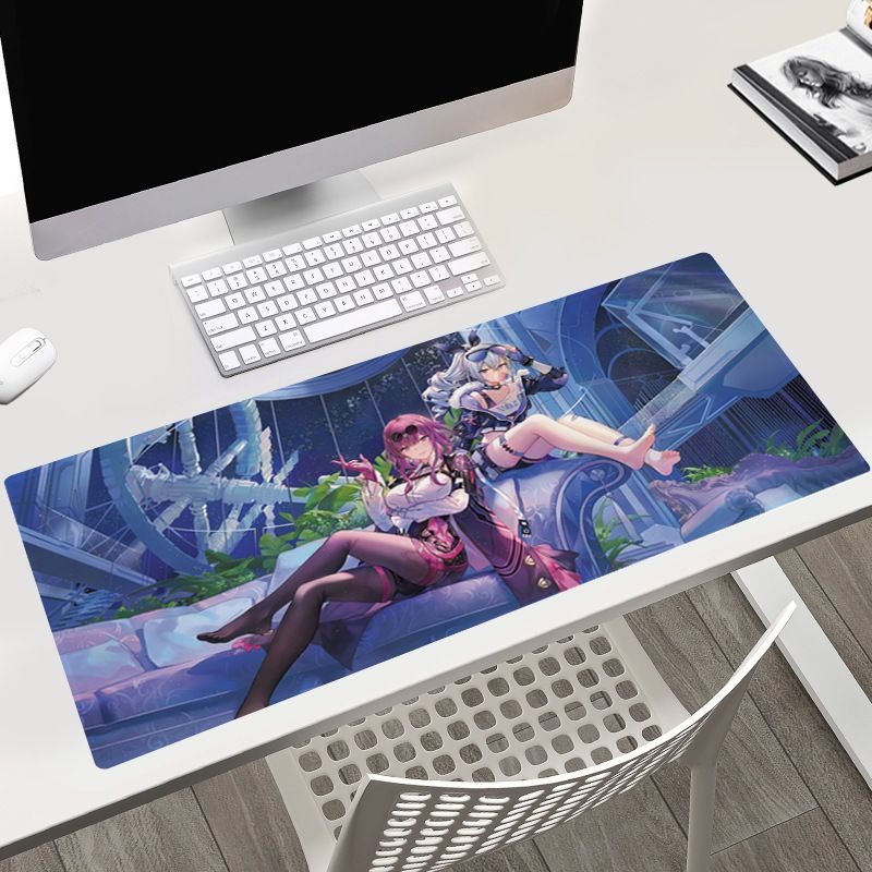 40x90 cm [ hỏa tốc hcm ][ Vũ Trí Ba ]Miếng Lót Chuột Honkai Starrail Bàn Di Chuột Máy Tính Anime