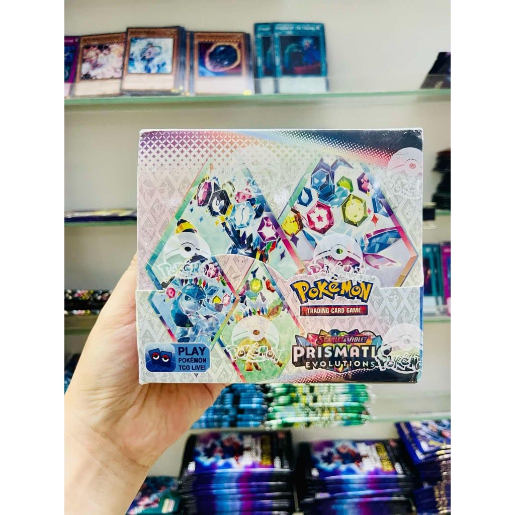 Tặng 10 THẺ NĂNG LƯỢNG [ hỏa tốc ] Vũ Trí Ba Hộp 360 thẻ Pokemon prismatic evolutions Cao Cấp