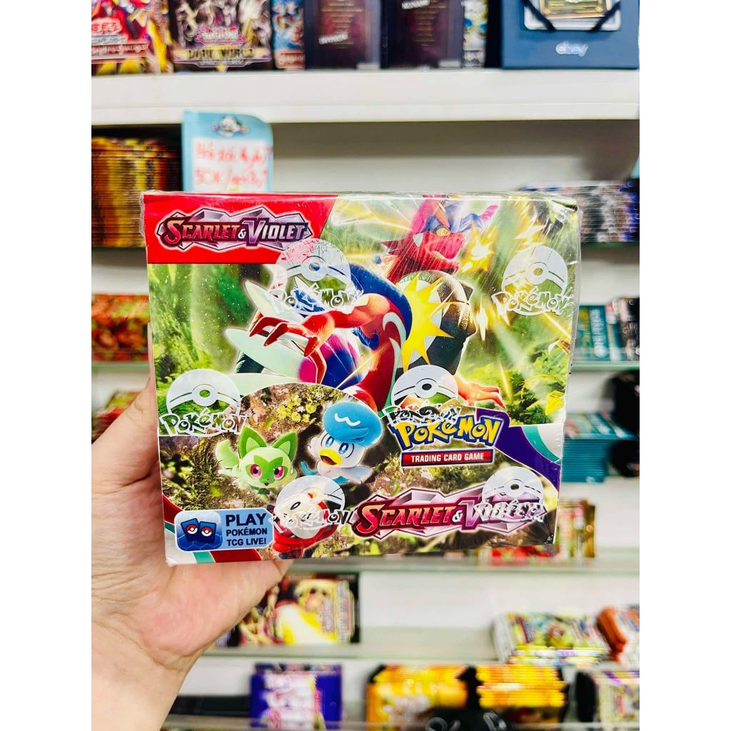 Tặng 10 THẺ NĂNG LƯỢNG [ hỏa tốc ] [ Vũ Trí Ba ] Hộp 360 thẻ Pokemon Scarlet & Violet Cao Cấp