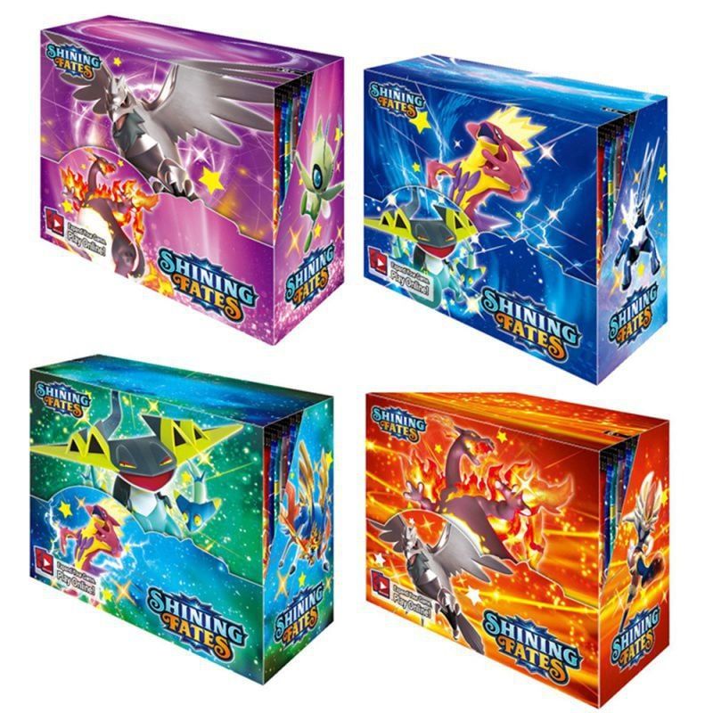 Tặng 10 THẺ NĂNG LƯỢNG [ hỏa tốc HCM ] Vũ Trí Ba Hộp 360 thẻ Pokemon shining fate Cao Cấp Siêu Đẹp
