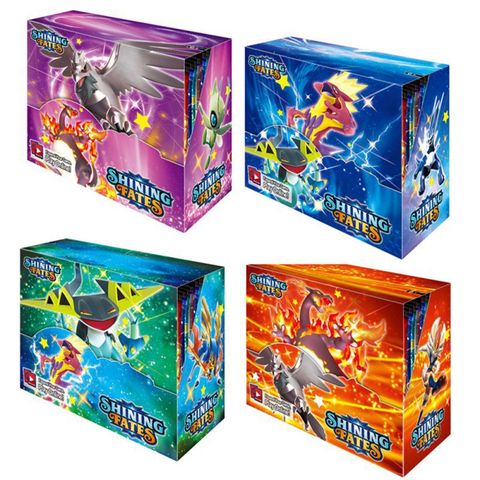 Tặng 10 THẺ NĂNG LƯỢNG [ hỏa tốc HCM ] Vũ Trí Ba Hộp 360 thẻ Pokemon shining fate Cao Cấp Siêu Đẹp