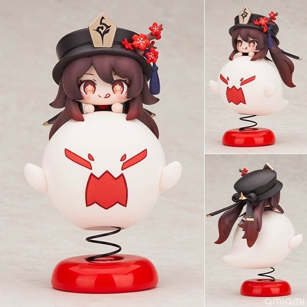 14cm Full Box [ hỏa tốc hcm ] Mô hình Genshin Impact - Hu Tao hutao Chibi Chara Yurayura Stand