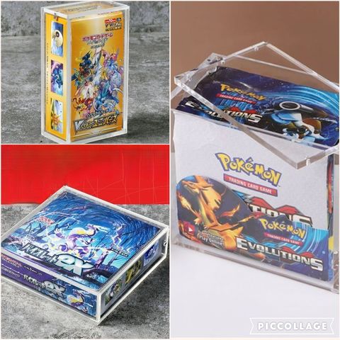 [ Hỏa tốc HCM ] Hộp Mica bảo vệ booster box cho pokemon và yugioh