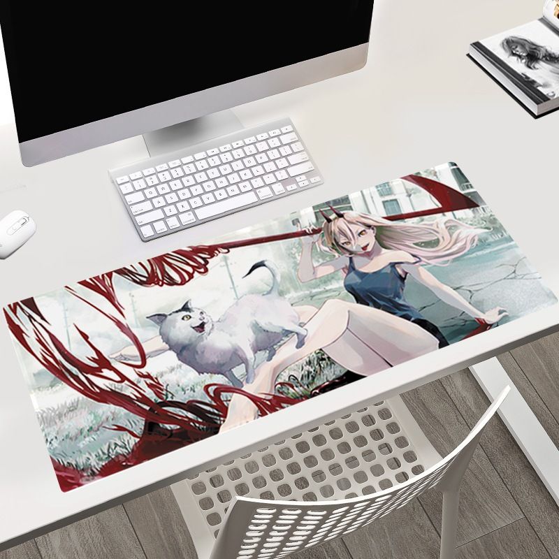 >12 mẫu 40x90 cm [ hỏa tốc hcm Vũ Trí Ba Miếng Lót Chuột Chainsaw Man Bàn Di Chuột Máy Tính Anime