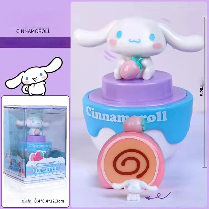 chính hãng [ Hỏa tốc HCM ] Hộp mica mô hình Acrylic Figure kuromi hello kitty Hộp Quà Bánh Dâu Tây