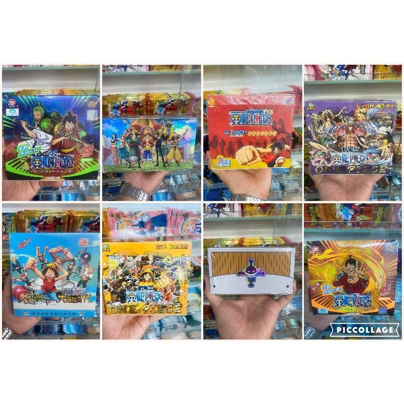 có video [ hỏa tốc hcm ][ >24 mẫu ] Hộp Thẻ Bài 5 ảnh thẻ nhân phẩm Anime One Piece Film RED